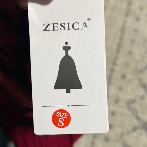 ZESICA Elegant Red Women's Dress - Picture 4 of 6